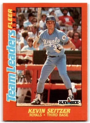 1988 FLEER KAY BEE TEAM LEADERS KEVIN SEITZER KANSAS CITY ROYALS #36 - Image 1 of 2