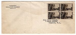 #749 Great Smoky National Park 1934 FDC - TN Executive Chamber w/ Content