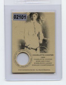 #02101 CHARLOTTE COOPER 1895 Coin Collector Indian Head Penny Card