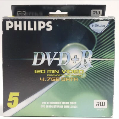 Philips DVD+R 4.7GB 120 Min 5-pack Individual Jewel Case - Image 1 of 4