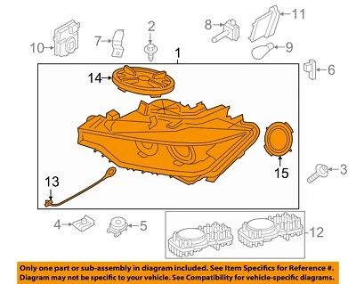 Faro delantero BMW OEM 14-15 428i 63117377854 Foto 1 de 2