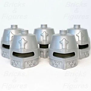 LEGO® Castle Knight Closed Helmet Minifigure Part Ideas 70322 21325 70333 x 5 - Picture 1 of 2