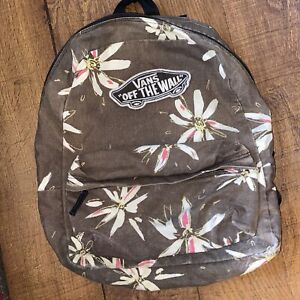 VANS Off The Wall Flower Print Backpack 18x15