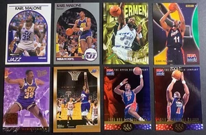 Lotto 8 carte Karl Malone Utah Jazz USA Basketball EX/NM - Foto 1 di 2