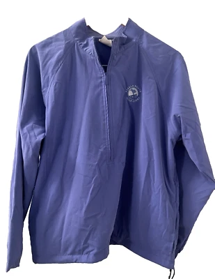 Chaqueta de golf EP para mujer L púrpura lavanda guijarros playa logotipo rendimiento 1/2 cremallera Foto 1 de 4