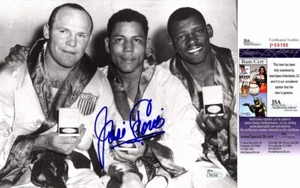 Jose Torres signiertes Boxen 8x10 Foto verstorben 2009 - 1956 Silbermedaillengewinner - JSA - Bild 1 von 2