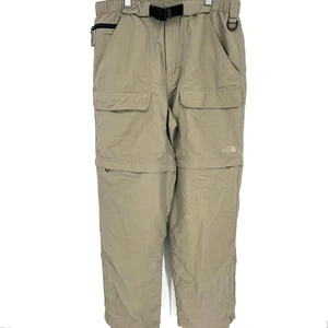 The North Face Mens Khaki Convertible Hiking Performance Pants Shorts Size M - Picture 1 of 11