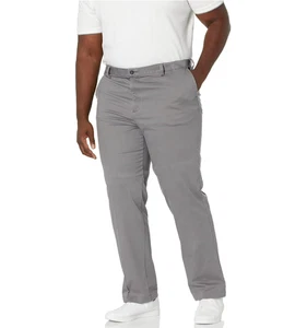 Dockers klassische Passform einfache khakifarbene Herrenhose vorne flach 48 x 34" - burma grau neu mit Etikett - Bild 1 von 4