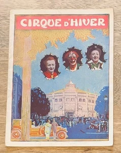 Vintage Cirque D'hiver Programm 1925-26 - Bild 1 von 9