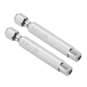 Magnetic Square Bits SQ5 S2 Steel 5 Point Screwdriver Bits 2pcs - Imagen 1 de 5