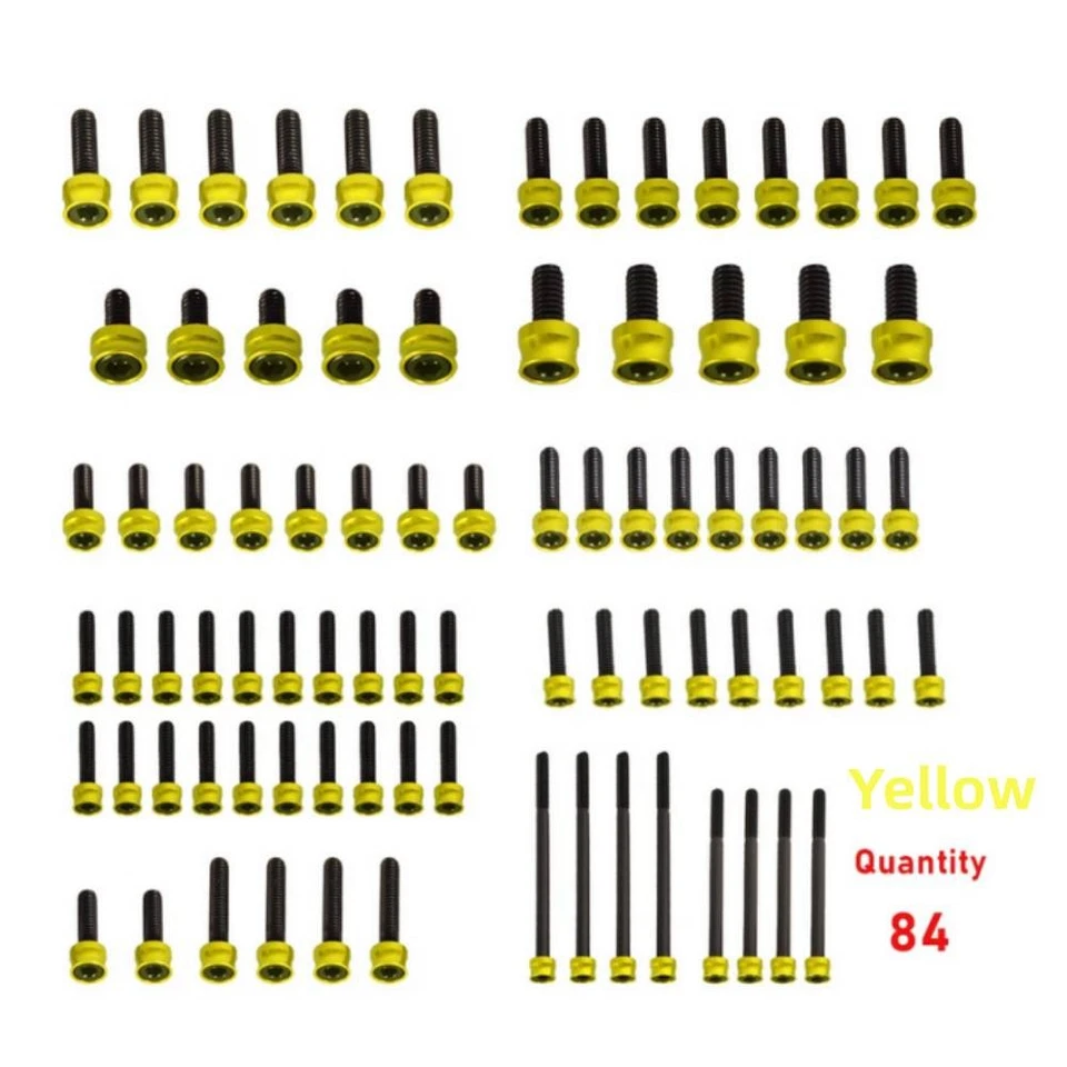 Kit de pernos de motor 84 piezas para Harley M8 Engine Softail 2018-2025 Touring 2017-2025 Foto 1 de 4