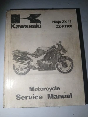 Kawasaki ZX11 Ninja ZZR1100 Year 1993 Genuine Workshop Manual - Image 1 of 3