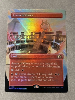 MTG - Arena of Glory (Borderless)(0351) - Modern Horizons 3 - Foil NM - Image 1 of 2