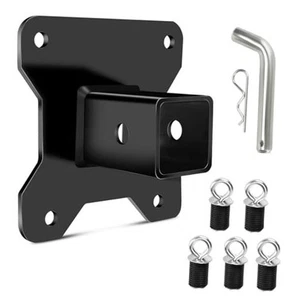 2" UTV Rear Receiver Hitch Plate Kit Compatible With 2014-2024 Polaris RZR XP  - Picture 1 of 7