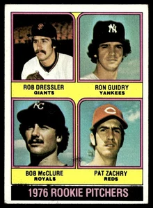 1976 Topps #599 Rookie Pitchers Ron Guidry EX-EXMINT+ New York Yankees - Picture 1 of 2