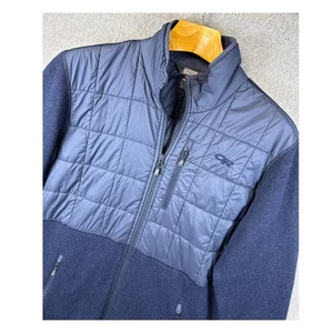 Outdoor Research Vashon Hybrid Full Zip Fleece Jacket Blue Mens Size L Outdoors - Picture 1 of 13