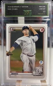 2020 Bowman 1st Edition Tarik Skubal BFE-108 Graded Gem Mint 10 - Picture 1 of 1