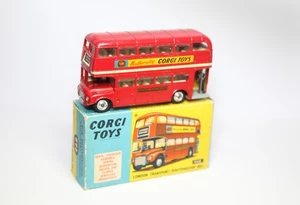 Bus Corgi 468 London Transport Routemaster in scatola originale - buono vintage anni 60 - Foto 1 di 8