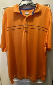 Greg Norman Men's XL Orange & Blue / Polo Golf Shirt Play Dry Short Sleeve - Picture 1 of 3