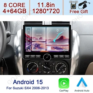 10.8“ Carplay Car Stereo For Suzuki SX4 2006-2013 Radio 64G Android 15 GPS Navi - Bild 1 von 19