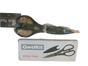 Qwellkit Kitchen Shears 4.5” Bottle Opener Shears New Magnetic Case Kitchen New - Picture 1 of 4