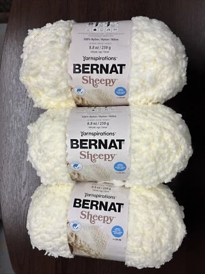 Bernat Sheepy Yarn 100%Nylon 8.8oz-250gr Lot Of 3 - Image 1 of 4