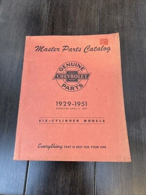 Catálogo de piezas maestras Chevrolet 1929-1951 ¡Buen estado!! Foto 1 de 4