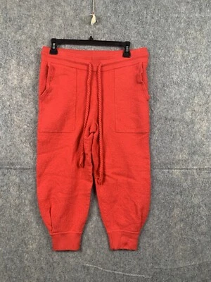 Pantalones de chándal Ulla Johnson Alfie con puños para mujer grandes naranja lana merino zumaque Foto 1 de 4