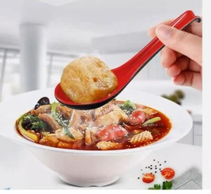 8pcs Japanese Soup Spoons with Long Handle Ramen Noodle Large Asian - Picture 1 of 8