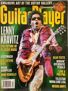 LENNY KRAVITZ February 2001 GUITAR PLAYER Magazine MARK KNOPFLER / GODSMACK +++ - Picture 1 of 1
