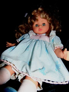 Vtntage FURGA Italy Blonde Baby Doll 18" Italy Collectible - Picture 1 of 18