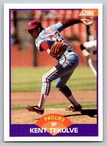 1989 Score #287 Kent Tekulve Philadelphia Phillies - Picture 1 of 2
