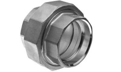 UNION 1-1/2" Class 150 Socket Weld Ends, 304 Stainless Steel Pipe Fitting - Image 1 of 4
