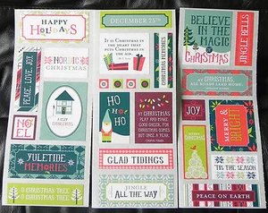 CREATIVE MEMORIES NORDIC CHRISTMAS JUMBO GL STICKERS BNIP - Bild 1 von 1