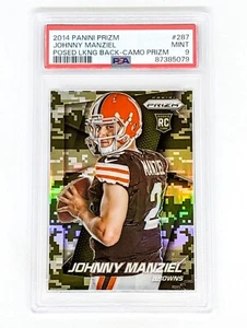 2014 Panini Prizm Camo Prizm Posed Looking Back #287 Johnny Manziel PSA 9 Rookie - Picture 1 of 2
