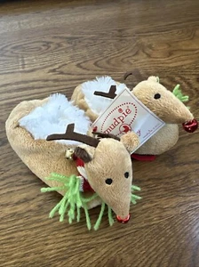 Mid Pie Baby Reindeer Figural Holiday Slippers 2T 3T Toddler Christmas Slip On - Picture 1 of 6