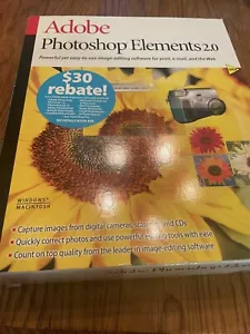 CD original Photoshop Elements 2.0 avec numéro de série - Windows ou Mac - Photo 1/23