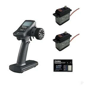 FUTABA 3PV T-FHSS RADIO SYSTEM R203GF Receiver X1 w/KYOSHO KS203 Servo X 2pcs - Picture 1 of 1