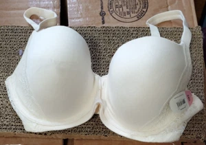 Sujetador para mujer Secret Treasures 34D forrado color crema correas ajustables 5-35 - Imagen 1 de 3