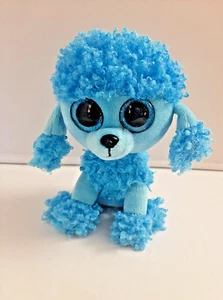 Ty Beanie Boos Mandy blauer Pudel Hund Plüschtier Stofftier 6 Zoll - Bild 1 von 7