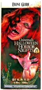 21 HALLOWEEN HORROR NACHT 2011 BIST DU IN LADY GLÜCK UNIVERSAL 1 EVENT GUIDE NEU - Bild 1 von 3