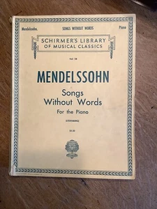 Mendelssohn Songs Without Words For The Piano Paperback - Picture 1 of 6