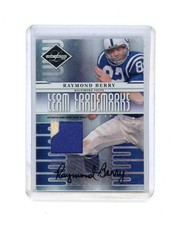 2008 Leaf Limited Team Trademarks Raymond Berry Game Used Jersey Patch Auto /25