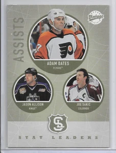 2002-03 Joe Sakic, Adam Oates & Jason Allison Upper Deck Vintage Hockey Card 307 - Imagen 1 de 2