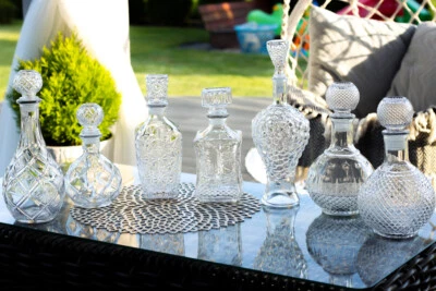 Glasflasche Weinkaraffe Dekantierer Decanter Spirituosenflasche - Bild 1 von 4