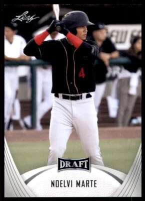 2021 Leaf Draft #12 Noelvi Marte - Image 1 of 2