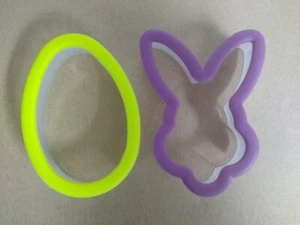 Hase und Ei Komfortgriff Kunststoff Ausstecher Wilton Ostern  - Bild 1 von 2