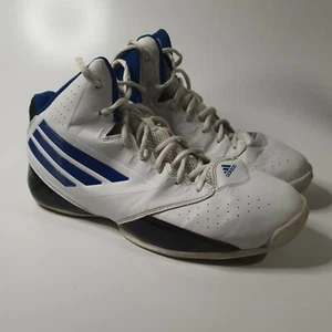Adidas Men's 3 Series 2014 Basketball Shoe White/Collegiate Royal SIZE 11US - Picture 1 of 6