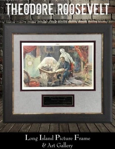 Theodore Roosevelt Original 1901 Centerfold Judge Magazine Custom Framed - Picture 1 of 5