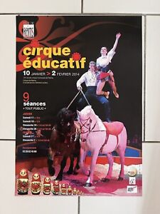 Affiche original Cirque Éducatif  Ville De Reims 2014
